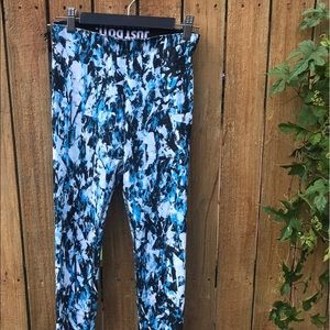 NWOT NIKE Just Do It Blue Printed Leggings Size XS